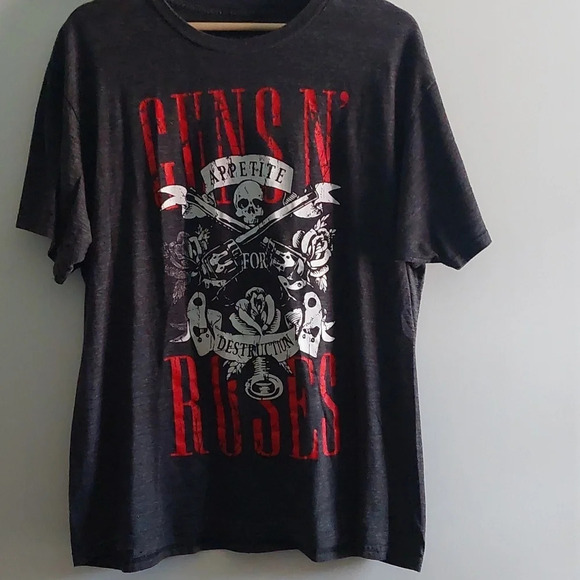 Mens Gunsn n Roses Appetite Skull graphic print T-shirt XL - Picture 3 of 7